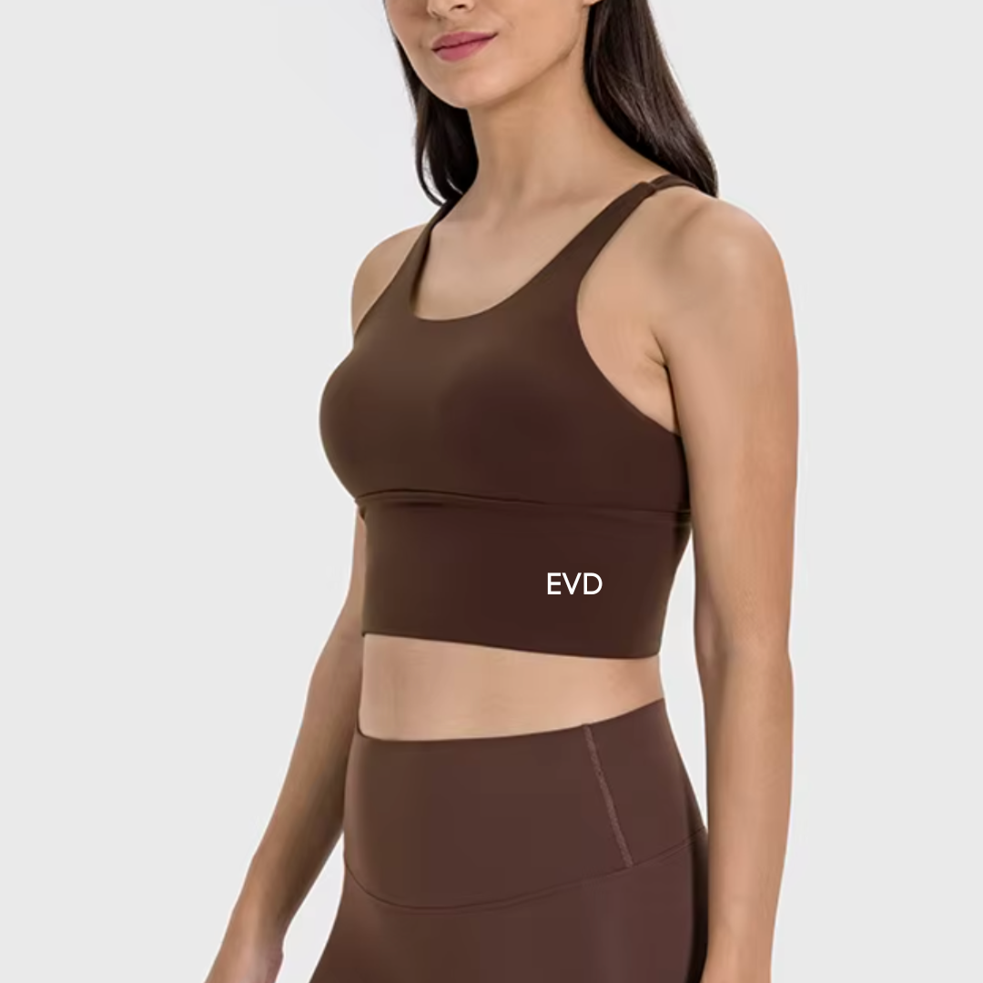 SEAMLESS CRISSCROSS BRAS ESPRESSO