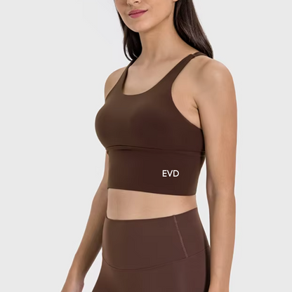 SEAMLESS CRISSCROSS BRAS ESPRESSO