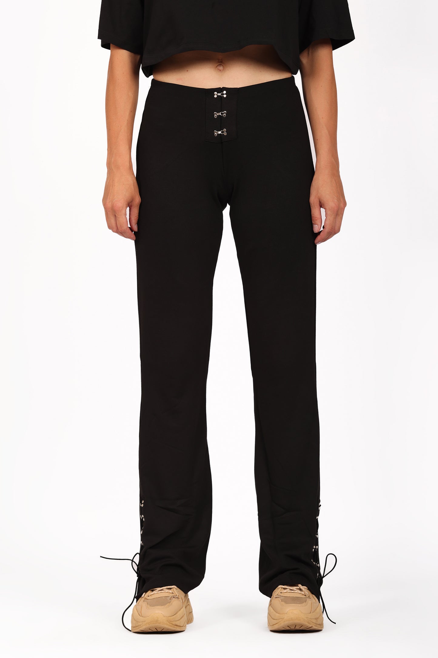 BLACK HOOK PANTS