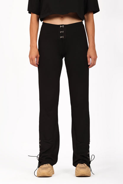 BLACK HOOK PANTS