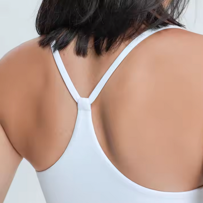 ACTIVE STRAP BRA FOAM WHITE